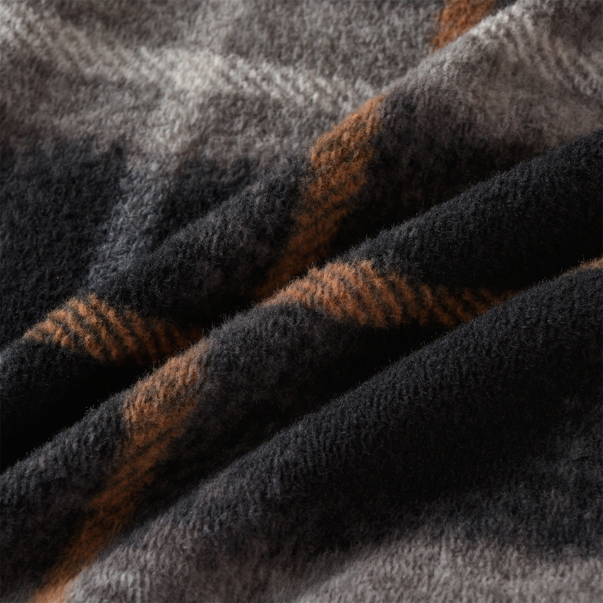 91家纺网 家纺一手货源 找家纺 金鹰 2025新款仿羊绒夹棉印花床笠四件套加厚牛奶绒四件套 宝丽-深灰