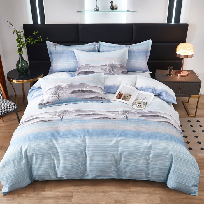 91家纺网 家纺一手货源 找家纺 雲归梦 2025新款纯棉加厚磨毛多规格磨毛四件套 古韵山河