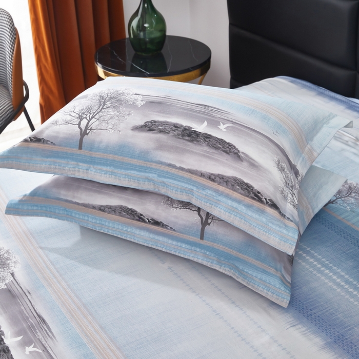 91家纺网 家纺一手货源 找家纺 雲归梦 2025新款纯棉加厚磨毛多规格磨毛四件套 古韵山河