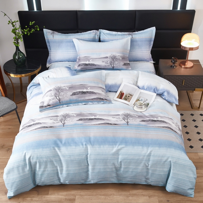 91家纺网 家纺一手货源 找家纺 雲归梦 2025新款纯棉加厚磨毛多规格磨毛四件套 古韵山河