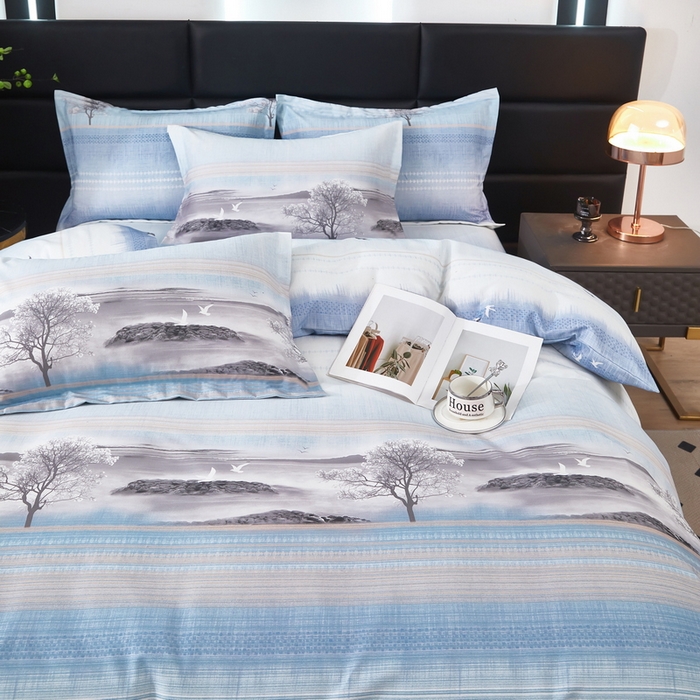 91家纺网 家纺一手货源 找家纺 雲归梦 2025新款纯棉加厚磨毛多规格磨毛四件套 古韵山河