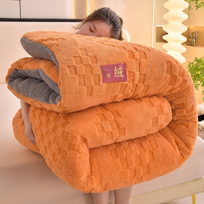 91家纺网 家纺一手货源 找家纺 （总）小叮当家纺仓储工厂店 2025全新塔芙绒冬被加厚牛奶绒羊羔绒被子被芯