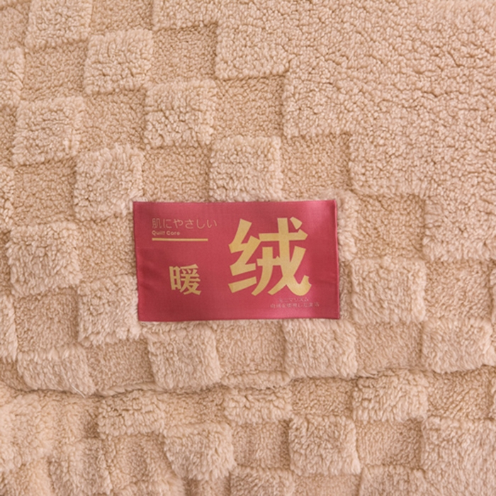 91家纺网 家纺一手货源 找家纺 小叮当家纺仓储工厂店 2025全新塔芙绒冬被加厚牛奶绒羊羔绒被子被芯 暖绒卡其