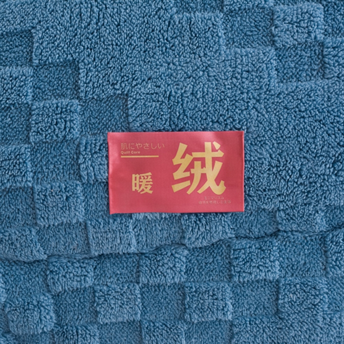 91家纺网 家纺一手货源 找家纺 小叮当家纺仓储工厂店 2025全新塔芙绒冬被加厚牛奶绒羊羔绒被子被芯 暖绒蓝