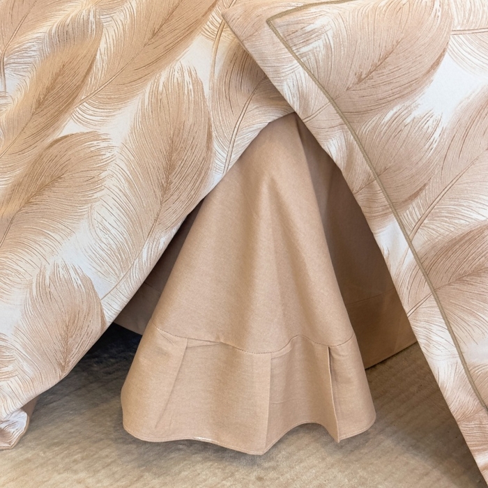 91家纺网 家纺一手货源 找家纺 雲归梦 2025新款纯棉加厚磨毛多规格磨毛四件套 闪耀咖