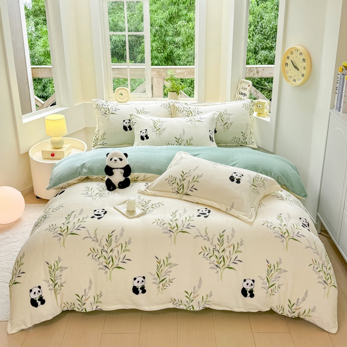 91家纺网 家纺一手货源 找家纺 （总）优姿家纺 2025新款高克重牛奶绒印花单被套