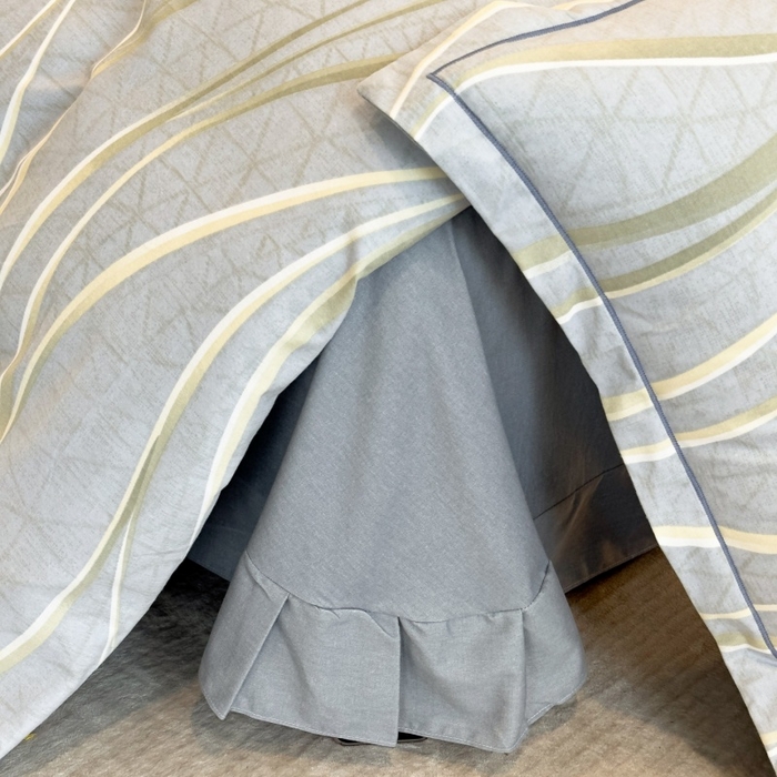 91家纺网 家纺一手货源 找家纺 雲归梦 2025新款纯棉加厚磨毛多规格磨毛四件套 岁月长河灰