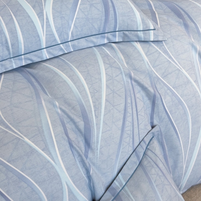 91家纺网 家纺一手货源 找家纺 雲归梦 2025新款纯棉加厚磨毛多规格磨毛四件套 岁月长河蓝