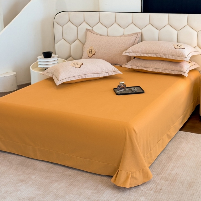 91家纺网 家纺一手货源 找家纺 雲归梦 2025新款纯棉加厚磨毛多规格磨毛四件套 唯尚咖