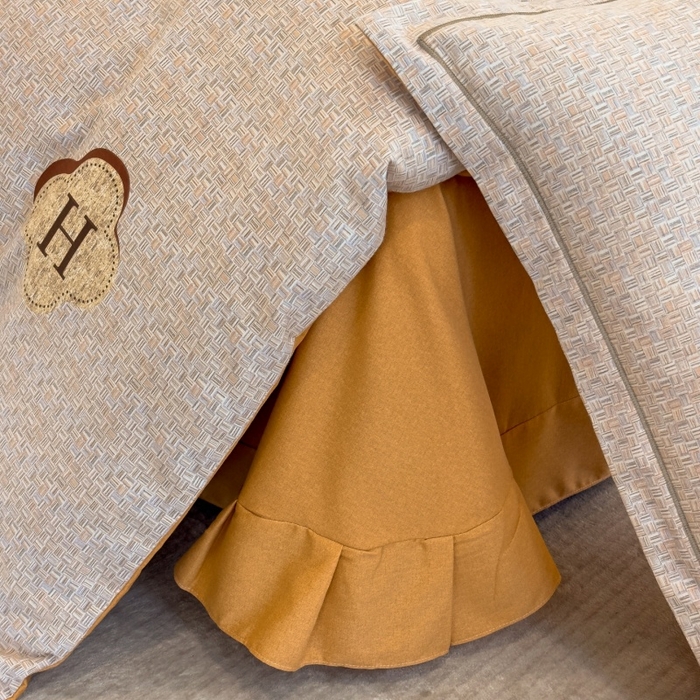 91家纺网 家纺一手货源 找家纺 雲归梦 2025新款纯棉加厚磨毛多规格磨毛四件套 唯尚咖