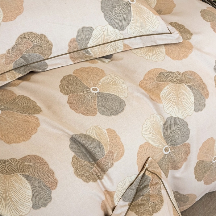 91家纺网 家纺一手货源 找家纺 雲归梦 2025新款纯棉加厚磨毛多规格磨毛四件套 乌木茶香米