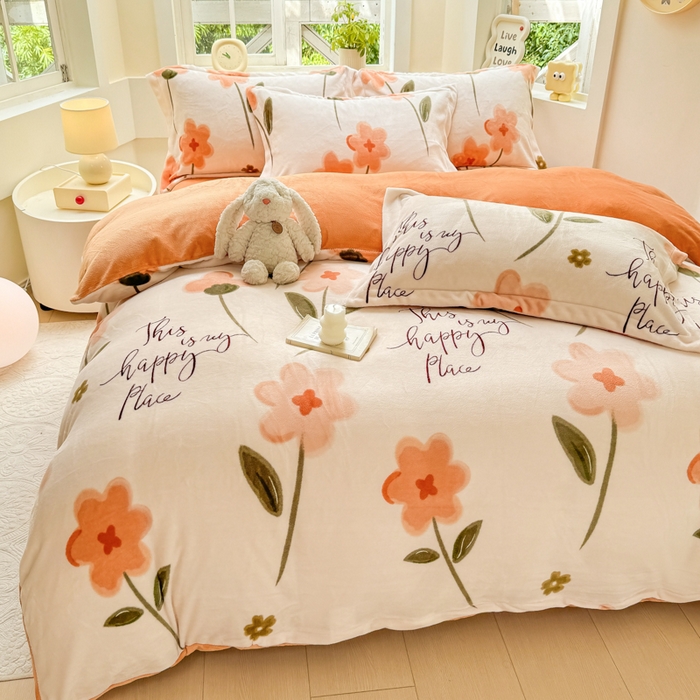 91家纺网 家纺一手货源 找家纺 （总）优姿家纺 2025新款高克重牛奶绒印花单被套