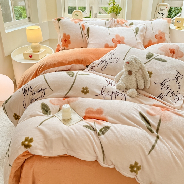 91家纺网 家纺一手货源 找家纺 （总）优姿家纺 2025新款高克重牛奶绒印花单被套