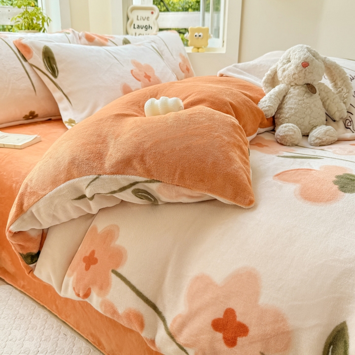 91家纺网 家纺一手货源 找家纺 （总）优姿家纺 2025新款高克重牛奶绒印花单被套