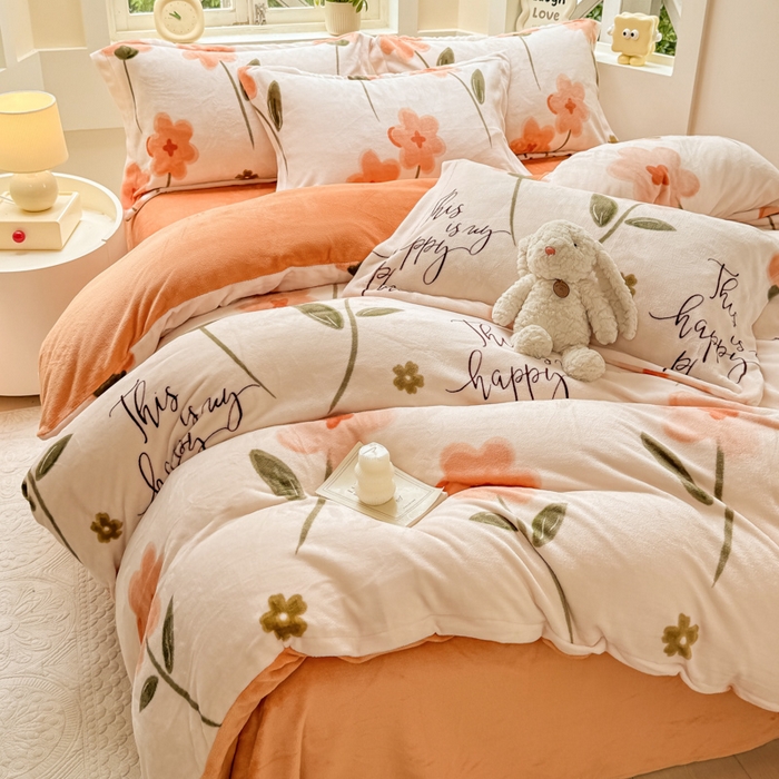 91家纺网 家纺一手货源 找家纺 （总）优姿家纺 2025新款高克重牛奶绒印花单被套