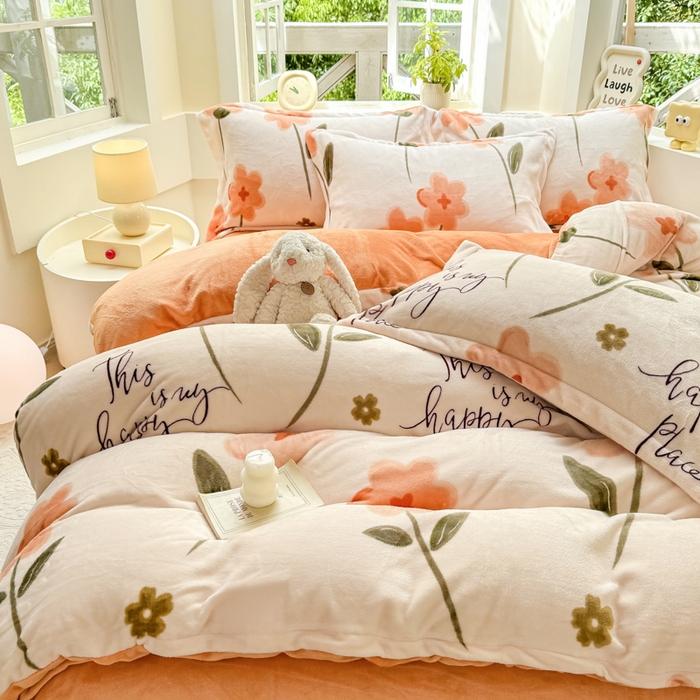 91家纺网 家纺一手货源 找家纺 （总）优姿家纺 2025新款高克重牛奶绒印花单被套