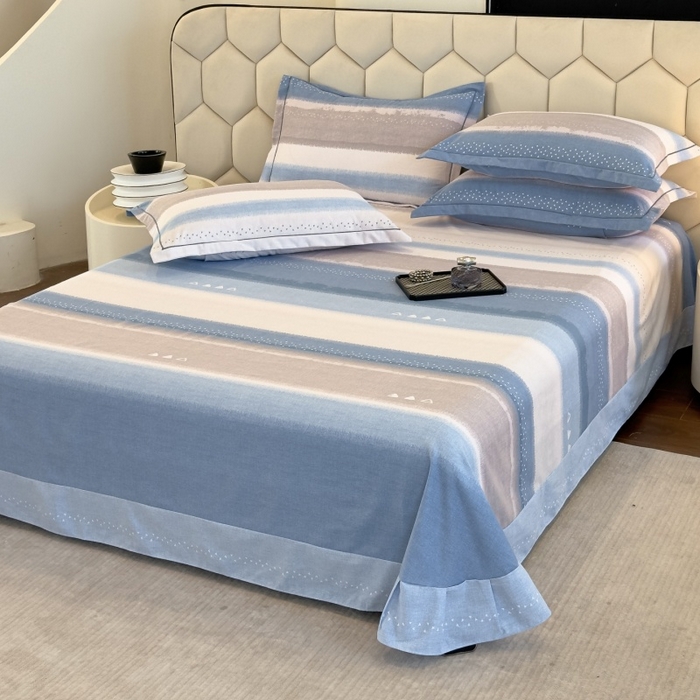 91家纺网 家纺一手货源 找家纺 雲归梦 2025新款纯棉加厚磨毛多规格磨毛四件套 星空蓝