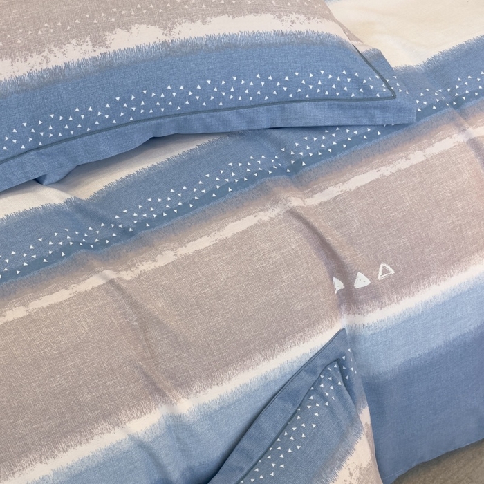 91家纺网 家纺一手货源 找家纺 雲归梦 2025新款纯棉加厚磨毛多规格磨毛四件套 星空蓝