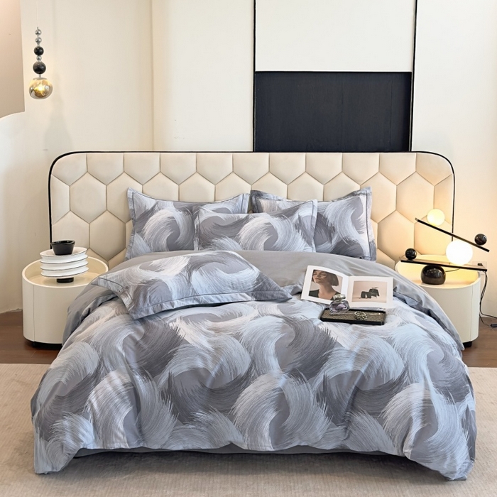 雲归梦 2025新款纯棉加厚磨毛多规格磨毛四件套 旋风蓝