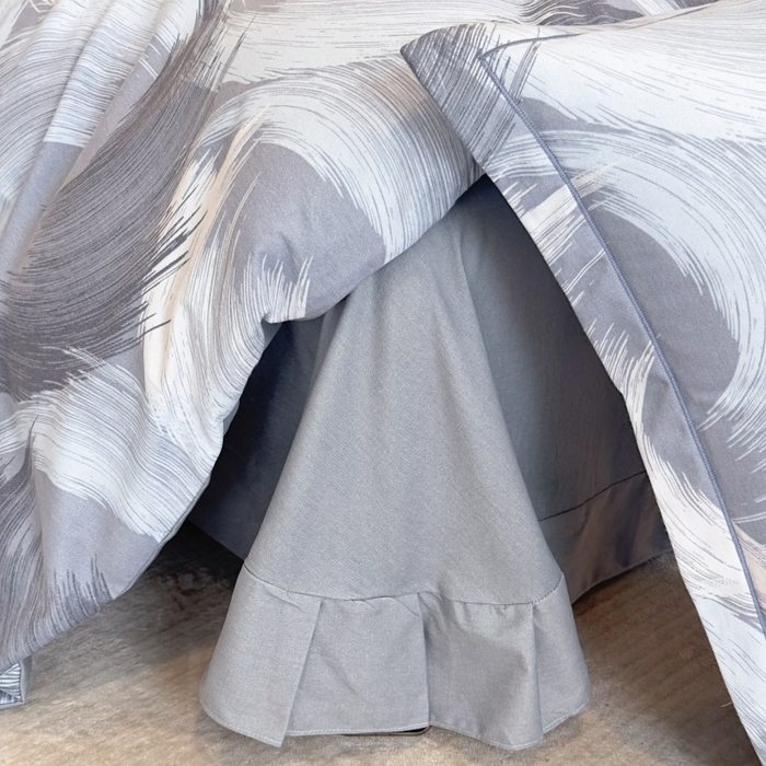 91家纺网 家纺一手货源 找家纺 雲归梦 2025新款纯棉加厚磨毛多规格磨毛四件套 旋风蓝