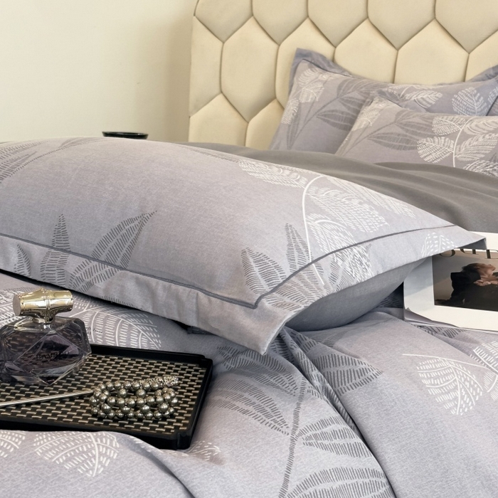 91家纺网 家纺一手货源 找家纺 雲归梦 2025新款纯棉加厚磨毛多规格磨毛四件套 云亭山野灰