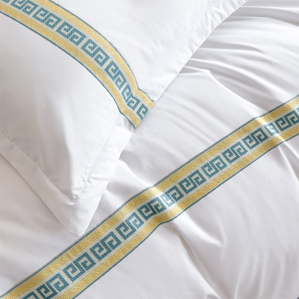 91家纺网 家纺一手货源 找家纺 （总）梦庭帛美 2025新款酒店布草宾馆刺绣磨毛四件套