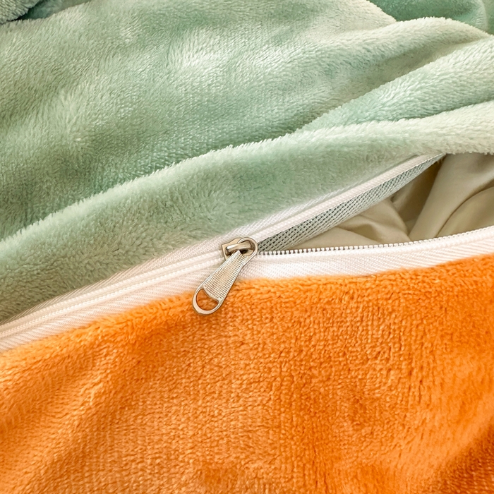 91家纺网 家纺一手货源 找家纺 优姿家纺 2025新款高克重牛奶绒印花单被套 幸运星语