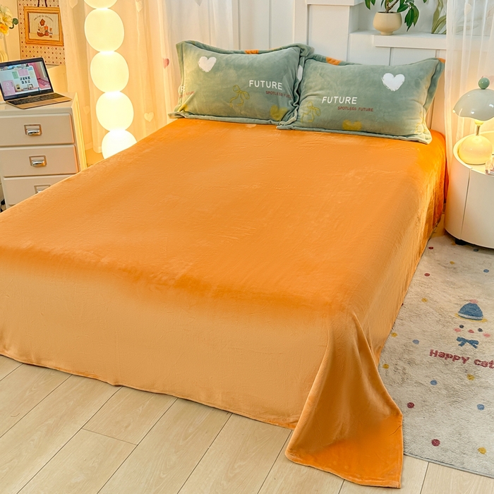 91家纺网 家纺一手货源 找家纺 优姿家纺 2025新款高克重牛奶绒印花单被套 幸运星语