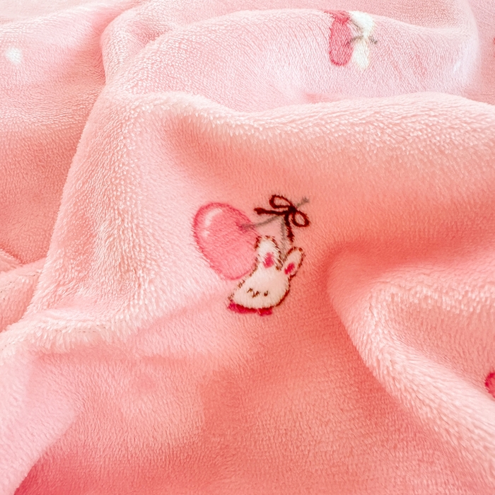 91家纺网 家纺一手货源 找家纺 优姿家纺 2025新款高克重牛奶绒印花单被套 樱桃派对