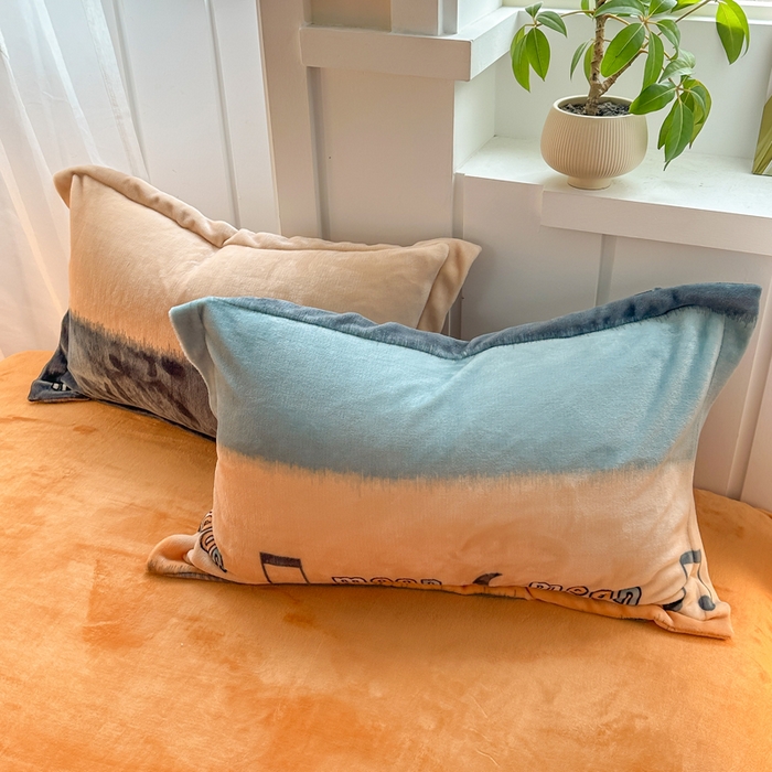 91家纺网 家纺一手货源 找家纺 优姿家纺 2025新款高克重牛奶绒印花单被套 月光曲