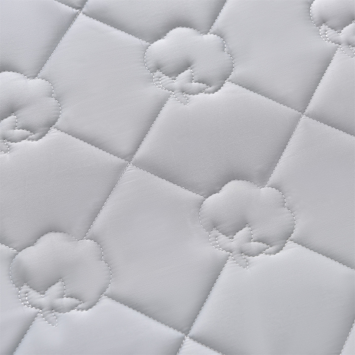 91家纺网 家纺一手货源 找家纺 金鹰 2025新款全棉50S夹棉抗菌防螨床笠加厚床笠席梦思保护套 浅兰