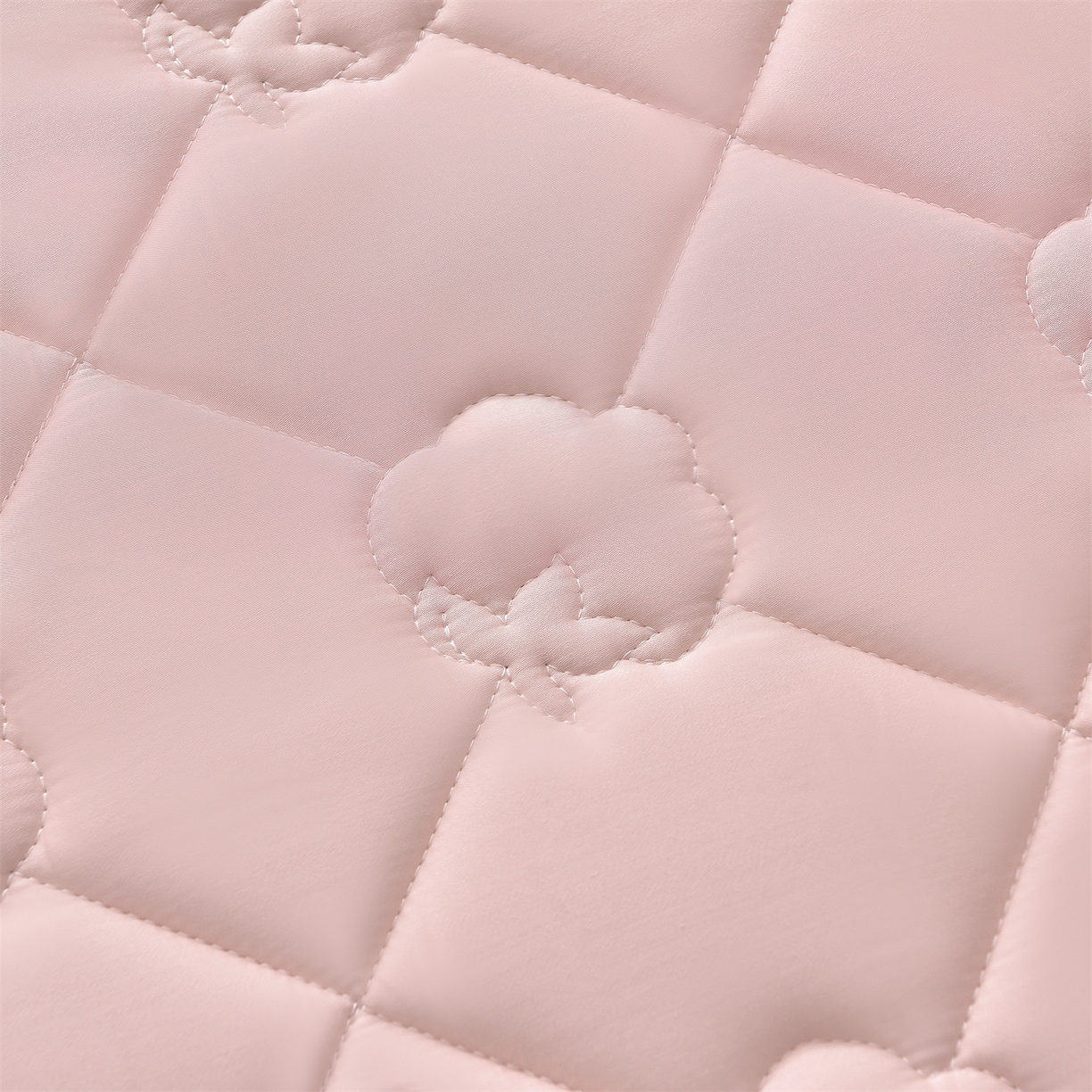 91家纺网 家纺一手货源 找家纺 金鹰 2025新款全棉50S夹棉抗菌防螨床笠加厚床笠席梦思保护套 浅粉