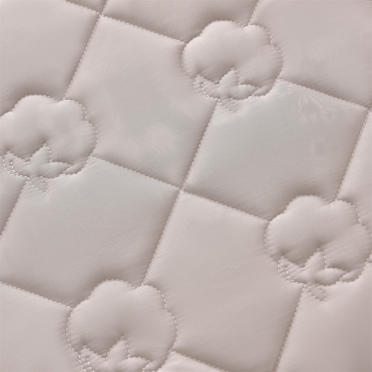 91家纺网 家纺一手货源 找家纺 金鹰 2025新款全棉50S夹棉抗菌防螨床笠加厚床笠席梦思保护套 灰色