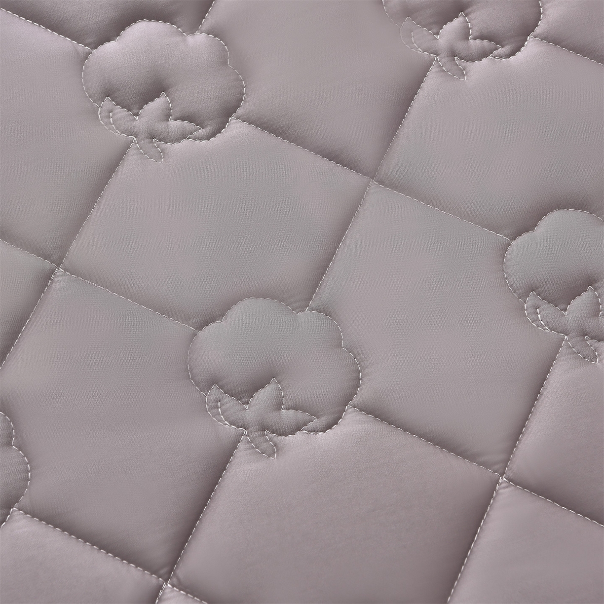 91家纺网 家纺一手货源 找家纺 金鹰 2025新款全棉50S夹棉抗菌防螨床笠加厚床笠席梦思保护套 高级灰