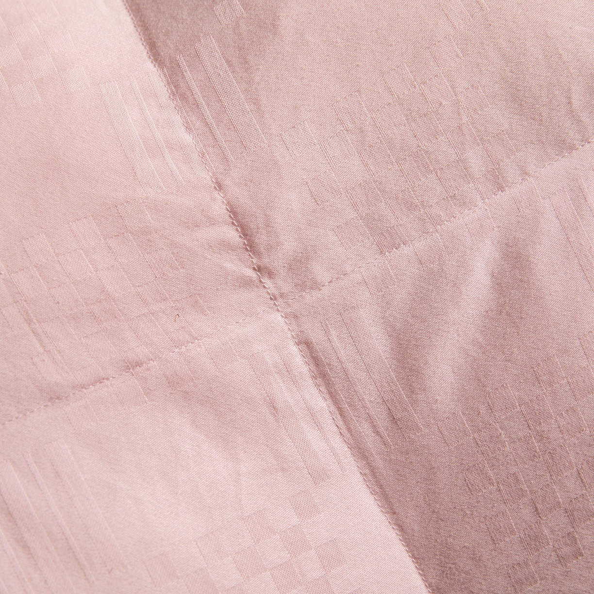 91家纺网 家纺一手货源 找家纺 华盛羽绒被壳 2025新款双层全棉提花羽绒被壳华夫格 华夫格粉玉