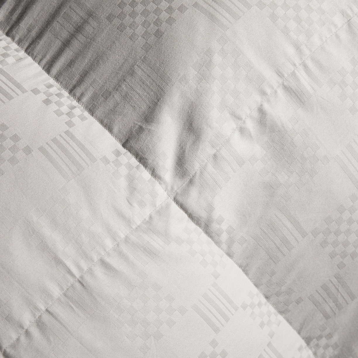 91家纺网 家纺一手货源 找家纺 华盛羽绒被壳 2025新款双层全棉提花羽绒被壳华夫格 华夫格灰