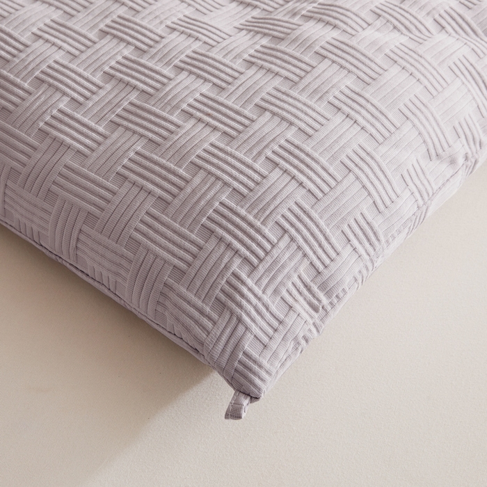 91家纺网 家纺一手货源 找家纺 小叮当家纺仓储工厂店 2025新款A类华夫格针织提花大豆冬被被子被芯 瑞丽-灰色