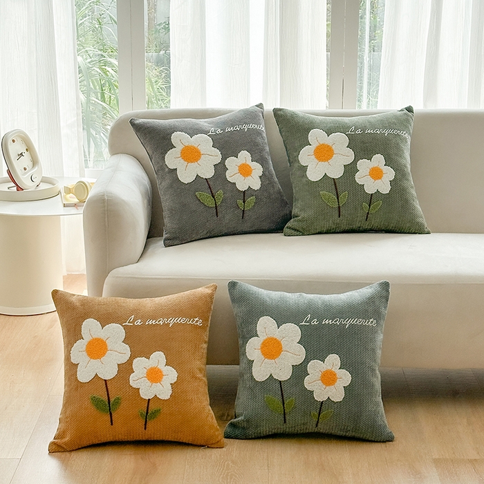 91家纺网 家纺一手货源 找家纺 （总）新奇异 2025新款毛巾绣抱枕