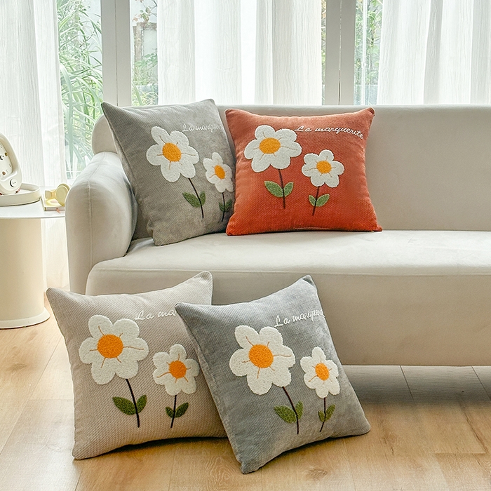 91家纺网 家纺一手货源 找家纺 （总）新奇异 2025新款毛巾绣抱枕