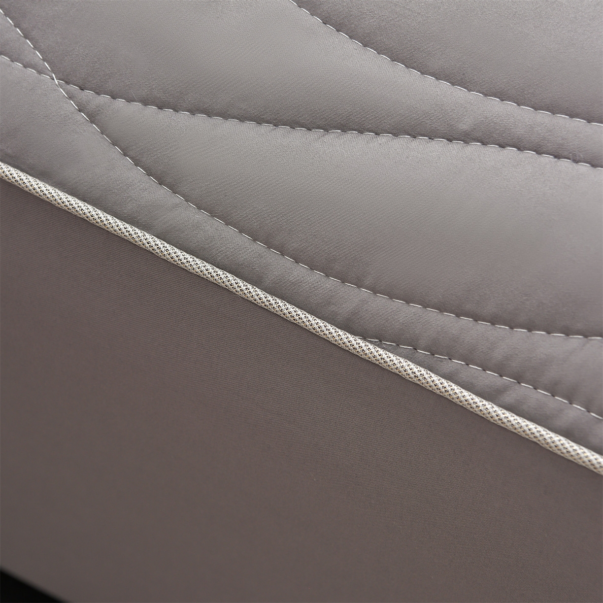 91家纺网 家纺一手货源 找家纺 金鹰 2025新款全棉50S抗菌防螨夹棉防水床笠席梦思保护套床垫套 波浪纹-深色