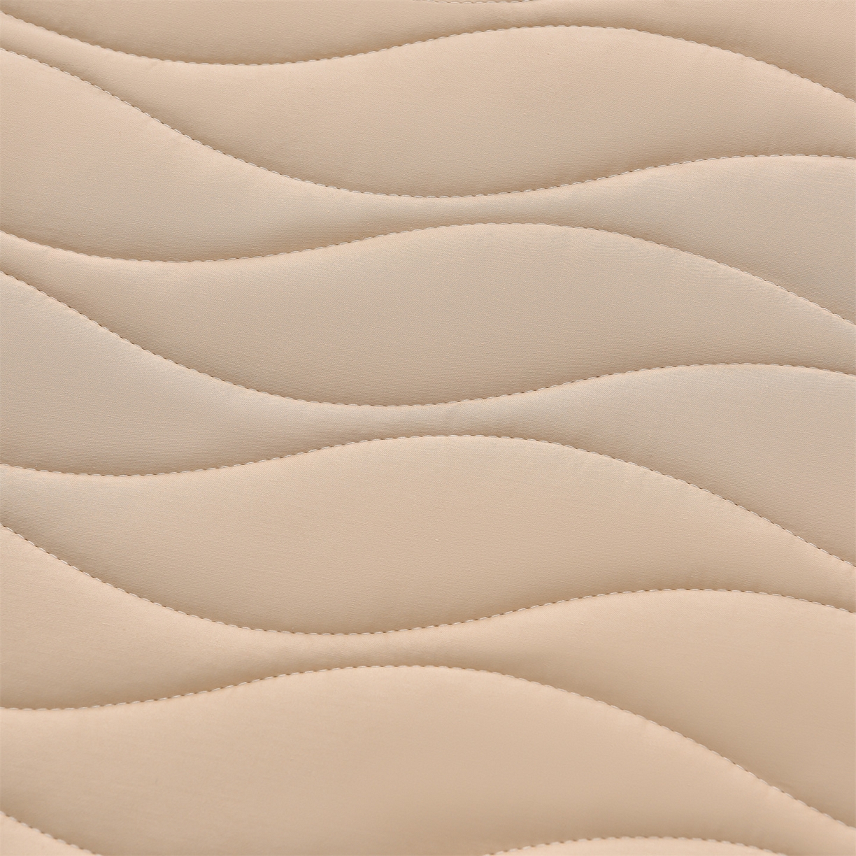 91家纺网 家纺一手货源 找家纺 金鹰 2025新款全棉50S抗菌防螨夹棉防水床笠席梦思保护套床垫套 波浪纹-卡其