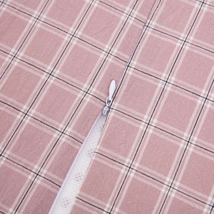 91家纺网 家纺一手货源 找家纺 大黄蜂家居家纺 2025新款纯棉水洗棉乳胶枕套 布丁粉