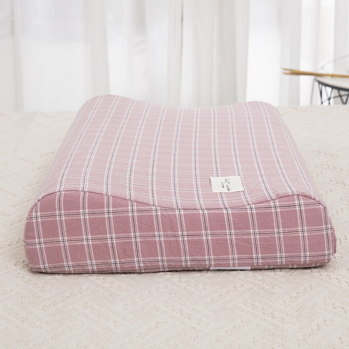 91家纺网 家纺一手货源 找家纺 大黄蜂家居家纺 2025新款纯棉水洗棉乳胶枕套 布丁粉