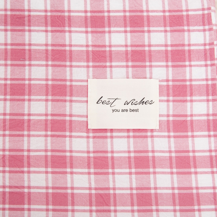 91家纺网 家纺一手货源 找家纺 大黄蜂家居家纺 2025新款纯棉水洗棉乳胶枕套 清新粉