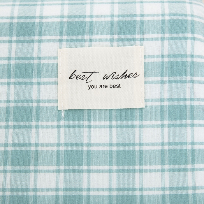 91家纺网 家纺一手货源 找家纺 大黄蜂家居家纺 2025新款纯棉水洗棉乳胶枕套 清新蓝