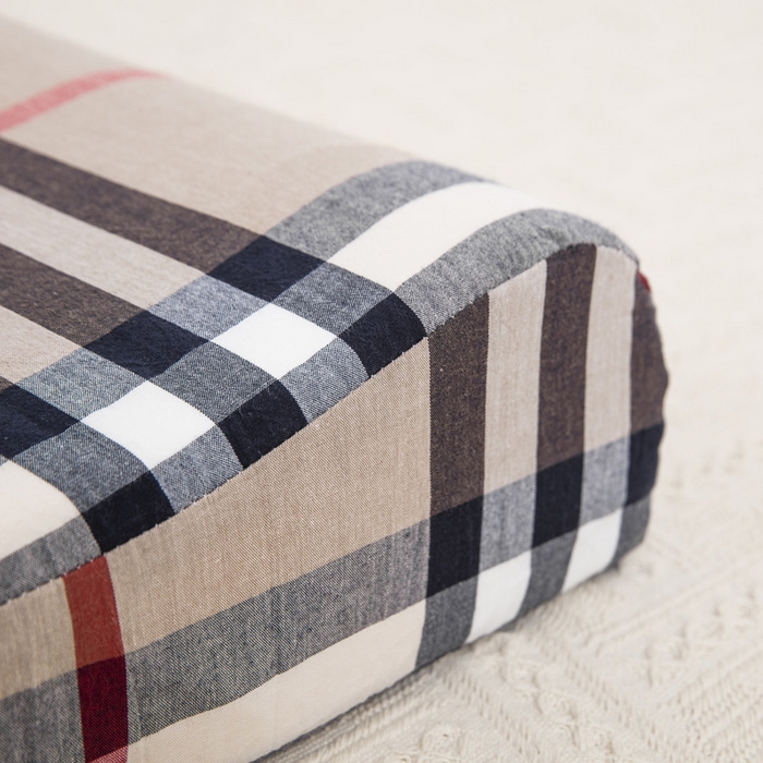 91家纺网 家纺一手货源 找家纺 大黄蜂家居家纺 2025新款纯棉水洗棉乳胶枕套 时尚格