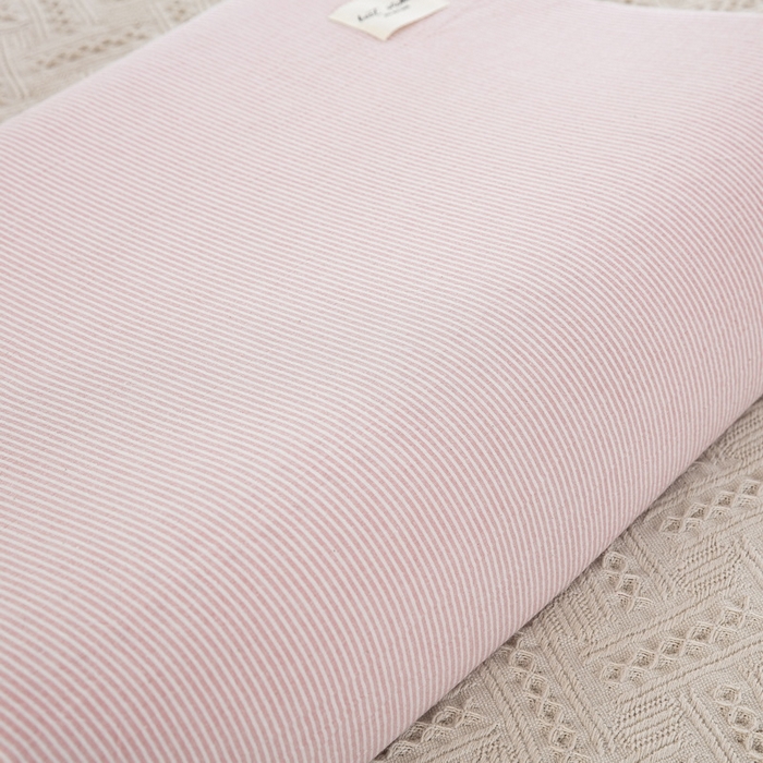 91家纺网 家纺一手货源 找家纺 大黄蜂家居家纺 2025新款全棉水洗棉乳胶枕头枕芯枕套 粉细条