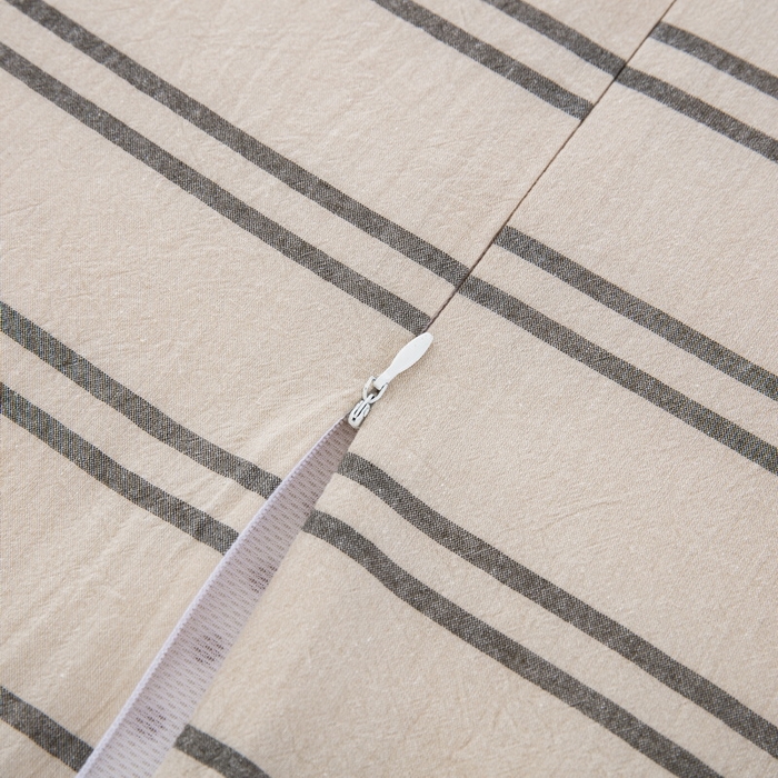 91家纺网 家纺一手货源 找家纺 大黄蜂家居家纺 2025新款全棉水洗棉乳胶枕头枕芯枕套 复古绿条