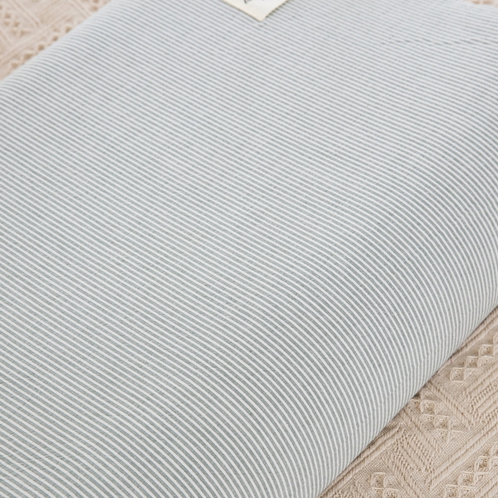 91家纺网 家纺一手货源 找家纺 大黄蜂家居家纺 2025新款全棉水洗棉乳胶枕头枕芯枕套 绿细条