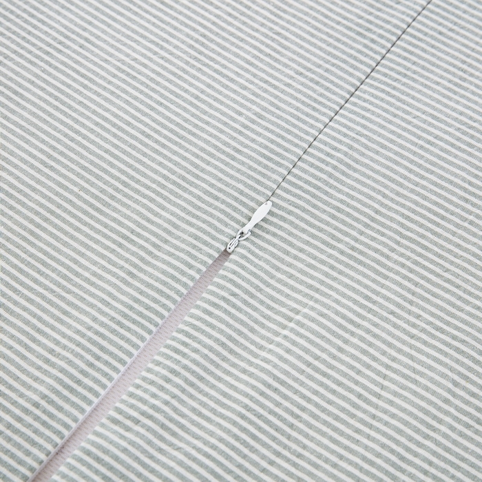 91家纺网 家纺一手货源 找家纺 大黄蜂家居家纺 2025新款全棉水洗棉乳胶枕头枕芯枕套 绿细条